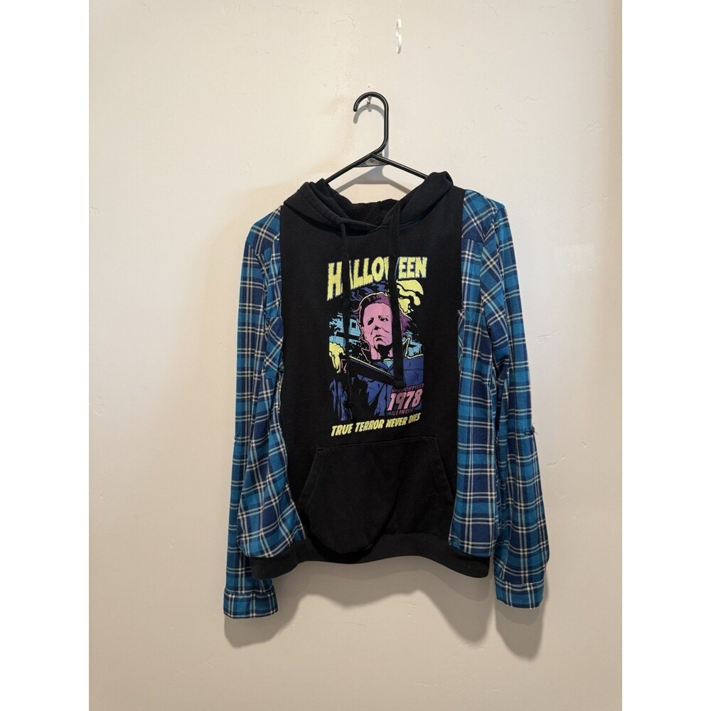 Rework Upcycle Grunge Oversize Horror Halloween Swatshirt XS/S